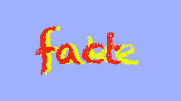 Grafik mit dem Wort „fake“, das durch Überlagerung farblich auch als „fact“ lesbar ist Fake, Fakt, Wahrheit, Täuschung, Medien, Information, Kritik